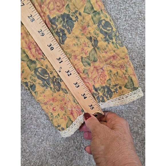 OOAK Magnolia Boho Quilted Jacket Frida Cat Bird Gypsy Patchwork Vtg INDIE sz XL - Picture 11 of 16